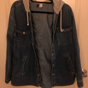 H&M Jean Jacket w/ Grey Hood